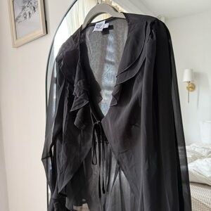 Princess Polly Sheer front tie top